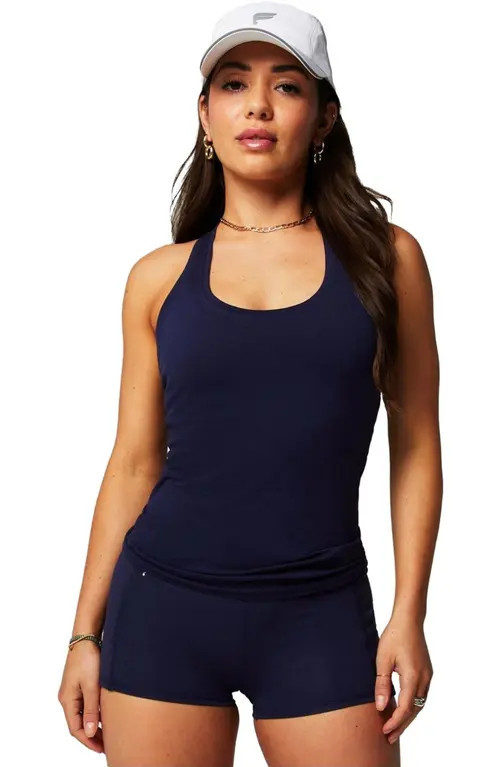 Fabletics Women's Feather Tech+ Racerback Tank in Deep Navy at Nordstrom, Size Medium | Nordstrom