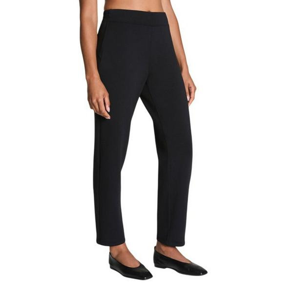 Women's Spanx AirEssentials Slim Straight Pants Large Very Black | Scheels Sports