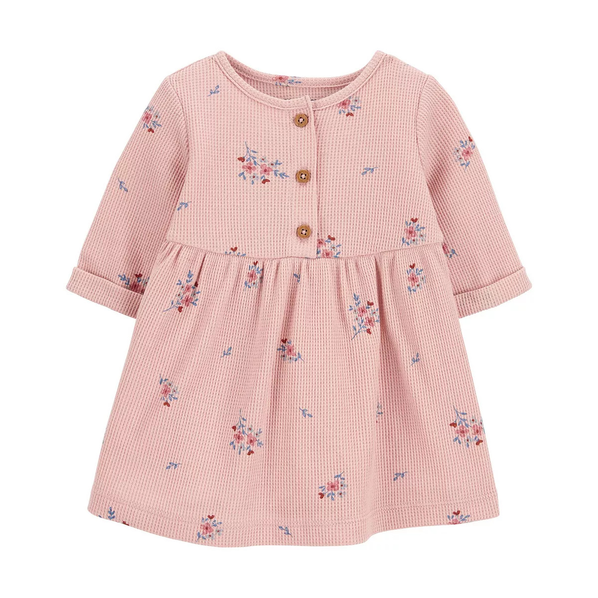 Baby Girl Carter's Floral Thermal Dress & Diaper Cover Set | Kohl's