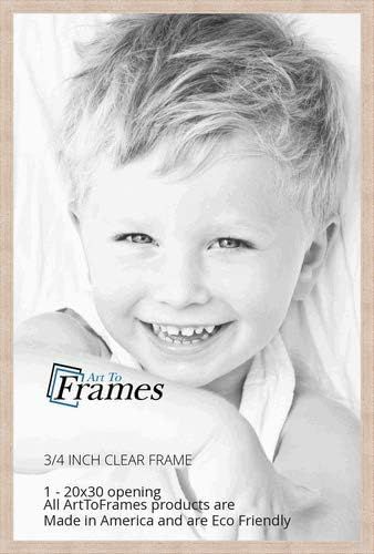 ArtToFrames 20x30 inch Clear Stain on Maple Wood Picture Frame, WOM0066-81784-YCLR-20x30 | Amazon (US)