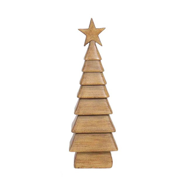 Large Brown Tier Tree Christmas Tabletop Decor, 9.5 in, by Holiday Time | Walmart (US)