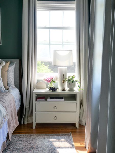 Bedroom ready for spring. Love these lightweight blankets.  And this nightstand needs nothing more than a fresh bouquet  

#LTKFindsUnder100 #LTKHome #LTKFindsUnder50