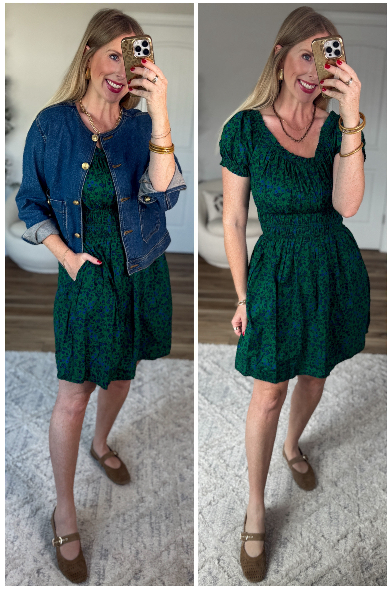 2 ways to wear this fall floral mini dress from Walmart!

#LTKootd