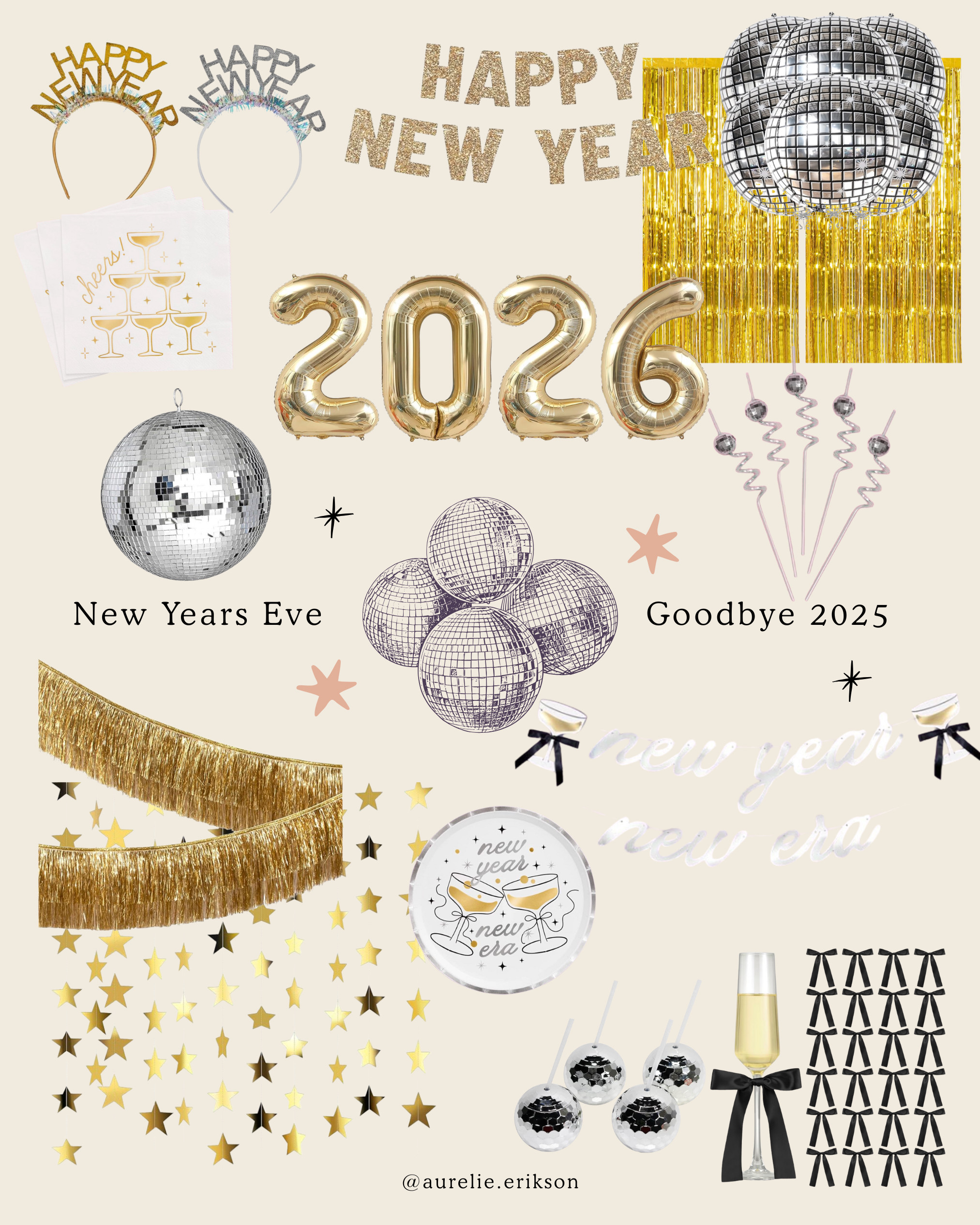 Cheers to the new year! Get NYE ready and order everything you need from Amazon! #newyearseve #happynewyear #2026 

 #LTKHoliday #LTKSeasonal #LTKHome