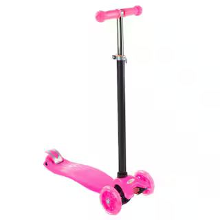 Lil Rider 3-Wheel Pink Kick Scooter with LED Light-up Wheels HW4100038 - The Home Depot | The Home Depot