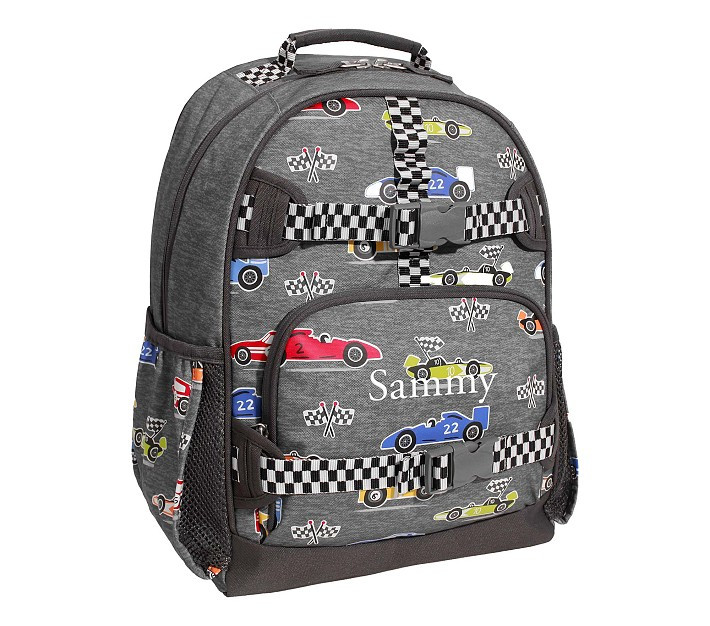 Mackenzie Race Cars Glow-in-the-Dark Backpacks | Pottery Barn Kids