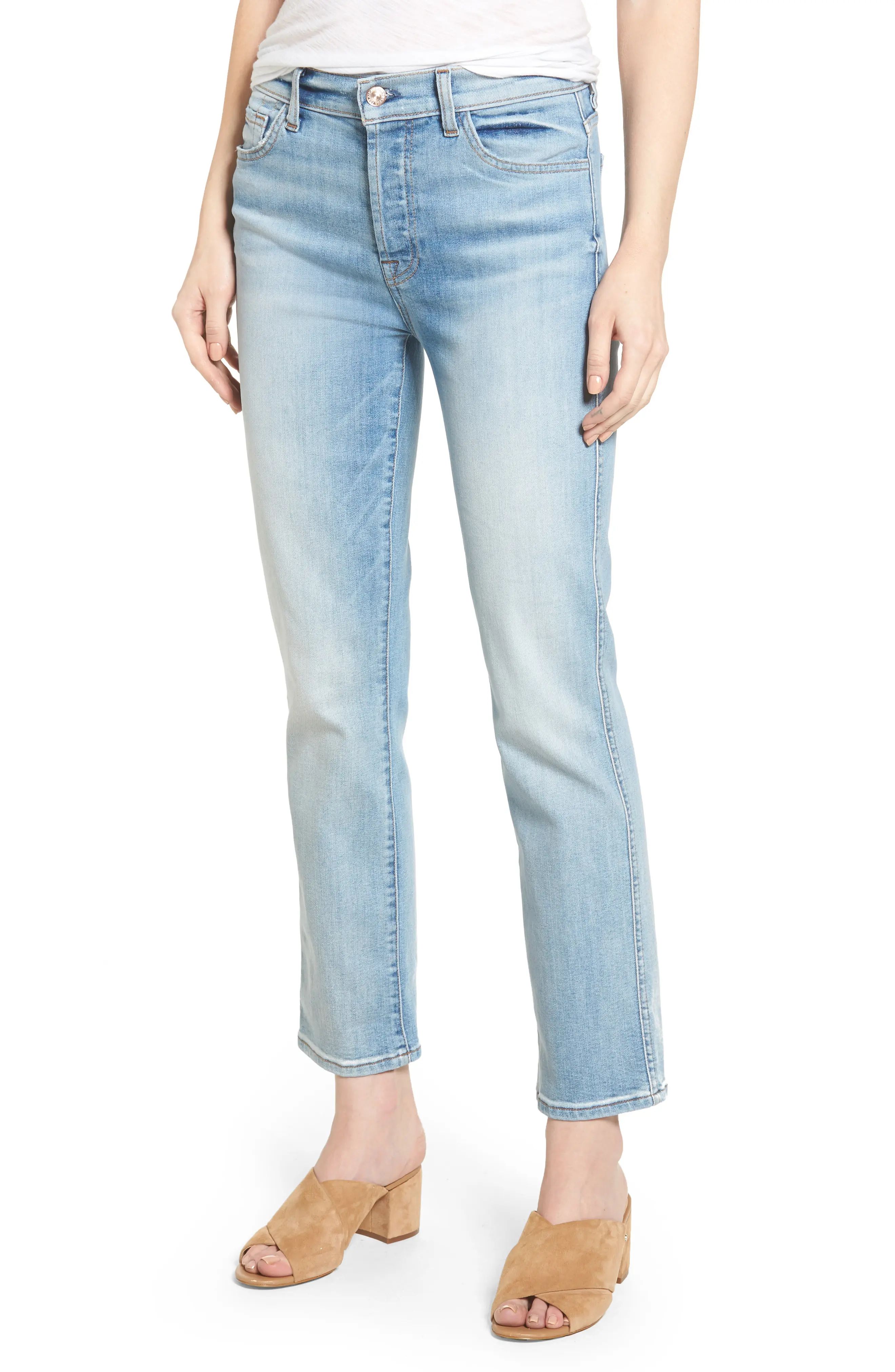 Edie High Waist Crop Jeans | Nordstrom