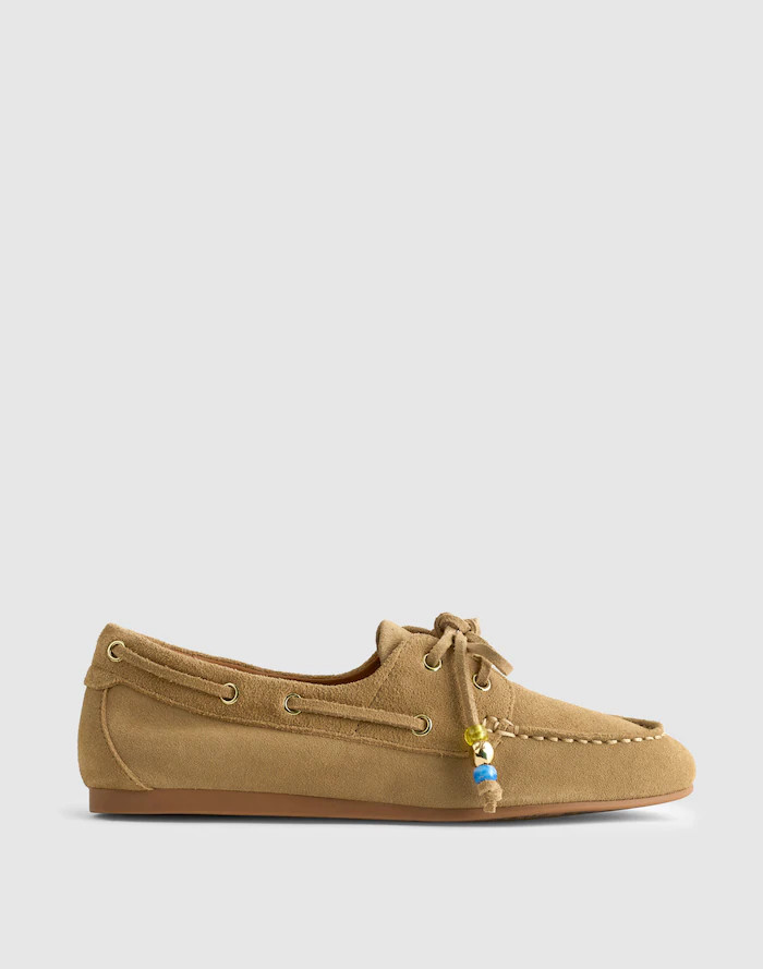 The Jamie Boat Shoe in Suede | Madewell