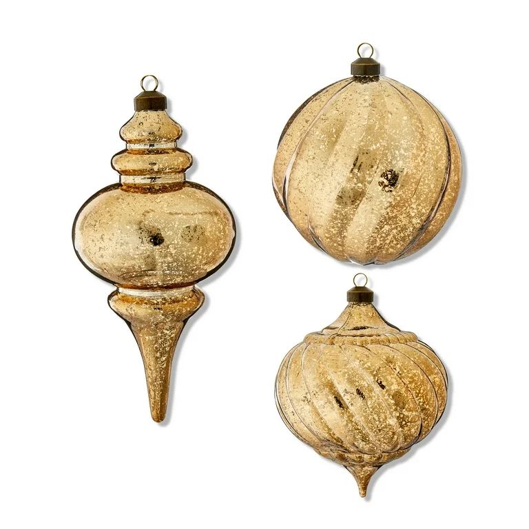 My Texas House, Gold Murcury Ornaments, 3 Count - Walmart.com | Walmart (US)