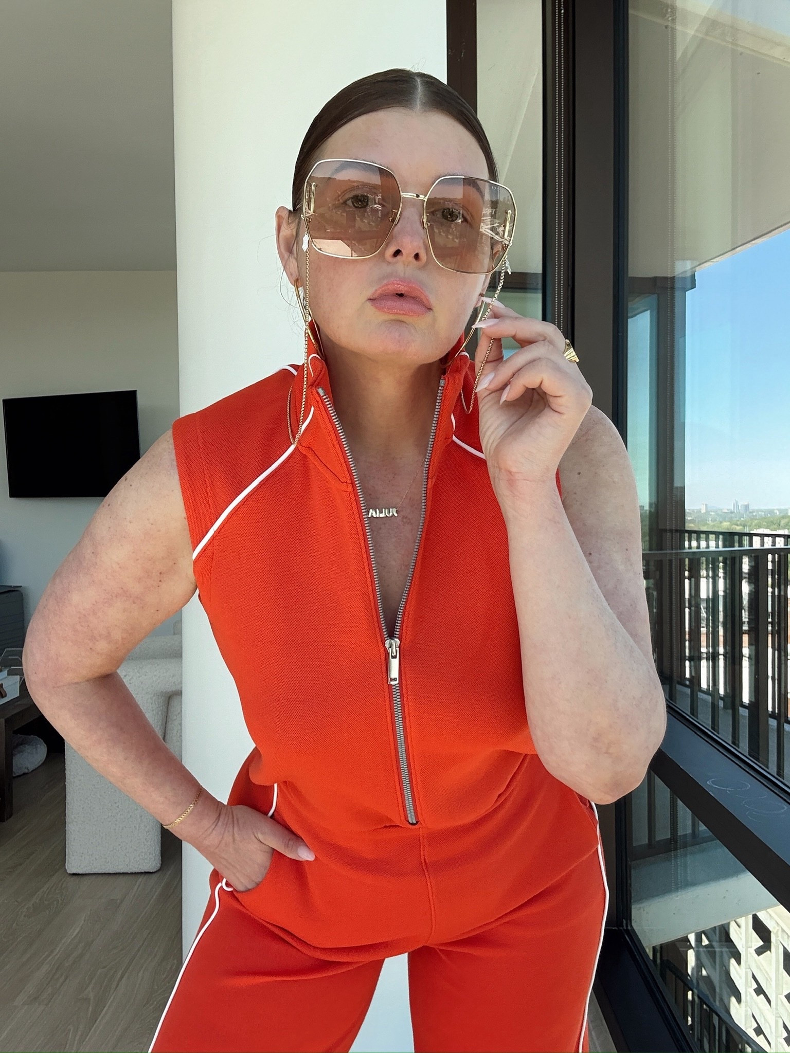 Spring outfit 
Jumpsuit 
Spanx

#LTKootd #LTKdayinmylife #LTKSeasonal