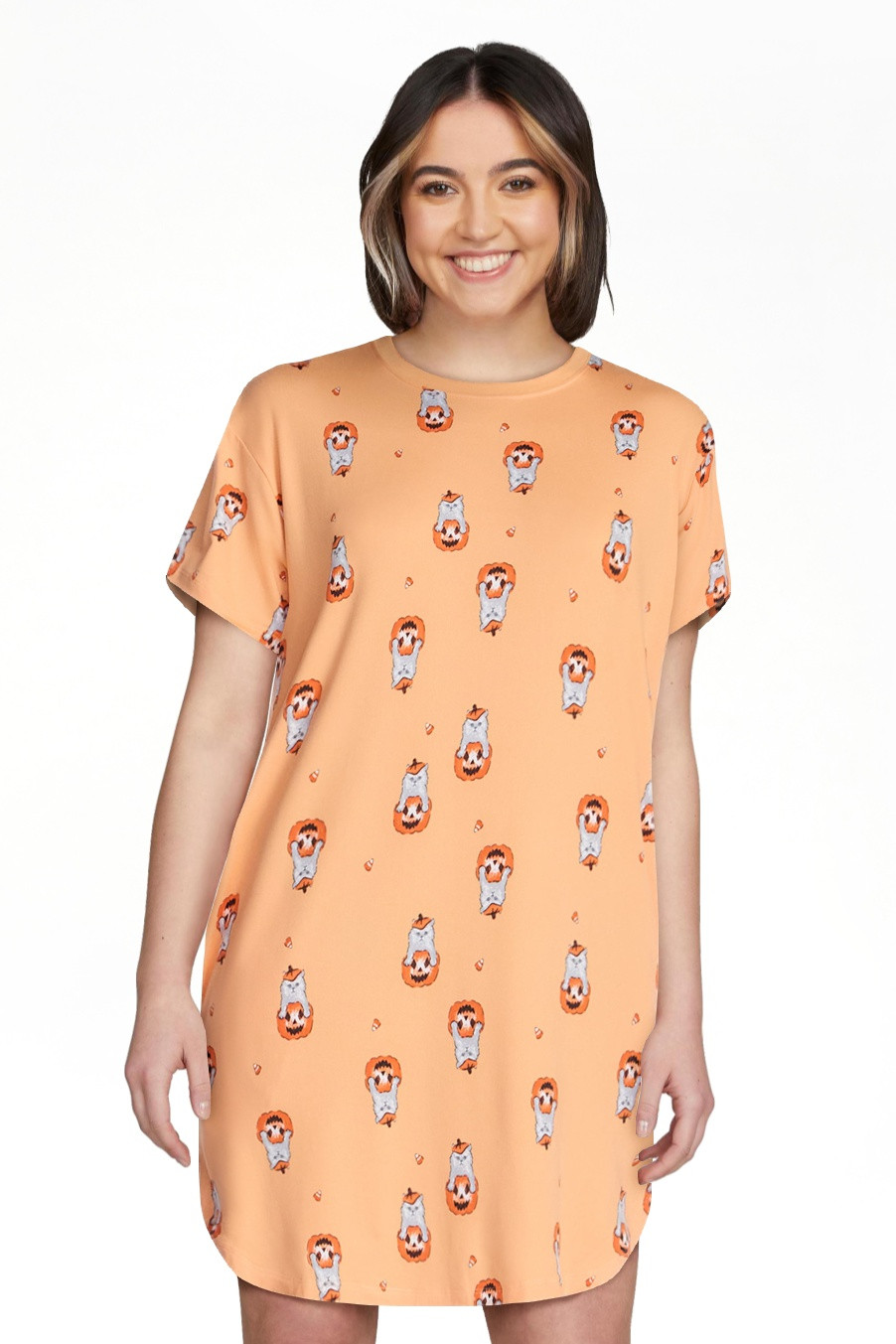 Halloween Women's Sleepshirt Top and Socks Set from Way to Celebrate, 2-Piece, Sizes XS-3X | Walmart (US)
