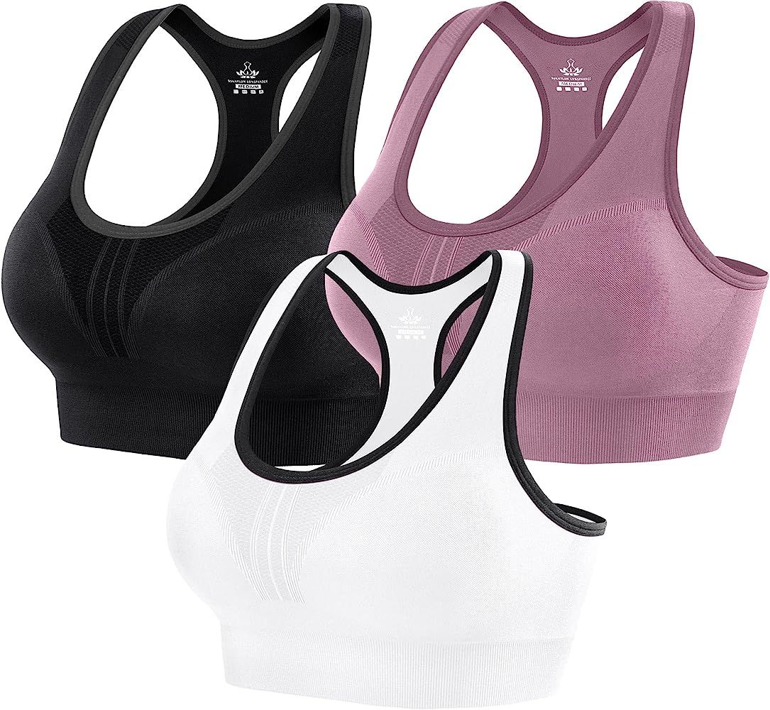 Heathyoga High Impact Sports Bras for Women Padded Sports Bras for Women Workout Bras for Women Race | Amazon (US)