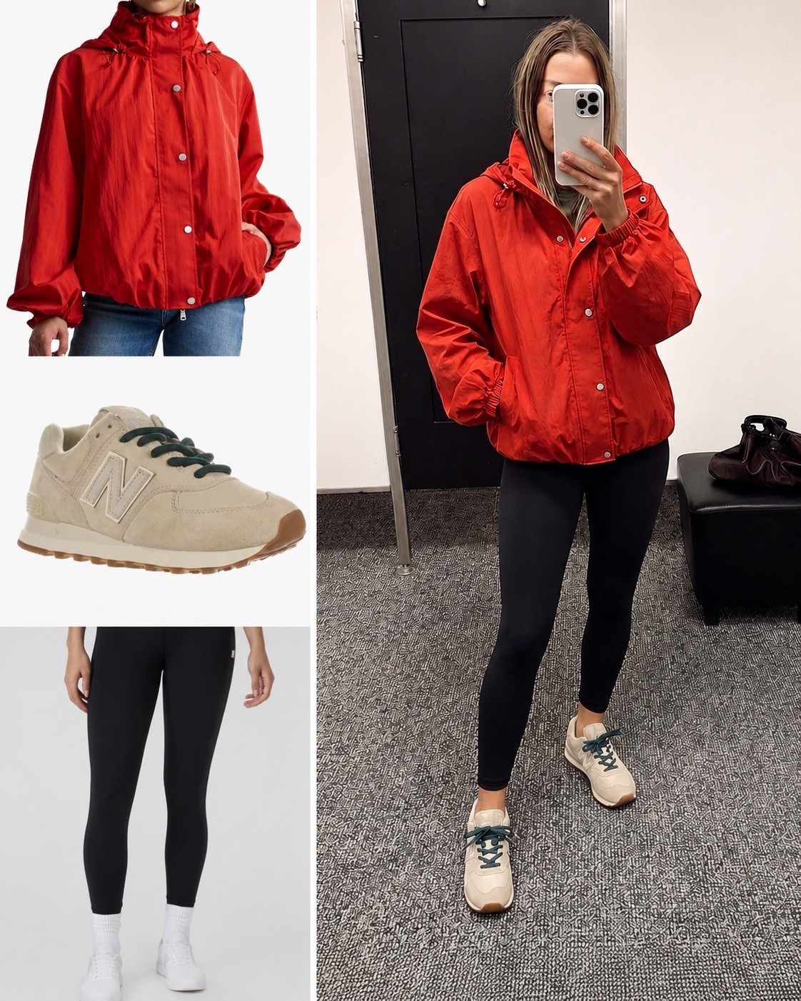 This red jacket is perfection I’ll be wearing it to all the football games in the fall and these are top 2 favorite new balance I’ve seen in a long time. #nsale