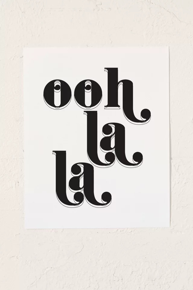 Honeymoon Hotel Ooh La La Art Print | Urban Outfitters (US and RoW)