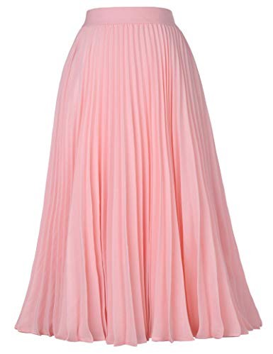 Kate Kasin Women's High Waist Pleated A-Line Swing Skirt KK659 | Amazon (US)