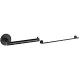 DELTA FAUCET 75950-BL Trinsic Toilet Paper Holder, 3.31 x 6.97 x 1.1 Inches, Matte Black & Delta Faucet 759240-BL Trinsic Wall Mounted 24" Towel Bar in Matte Black, Bathroom Accessories | Amazon (US)