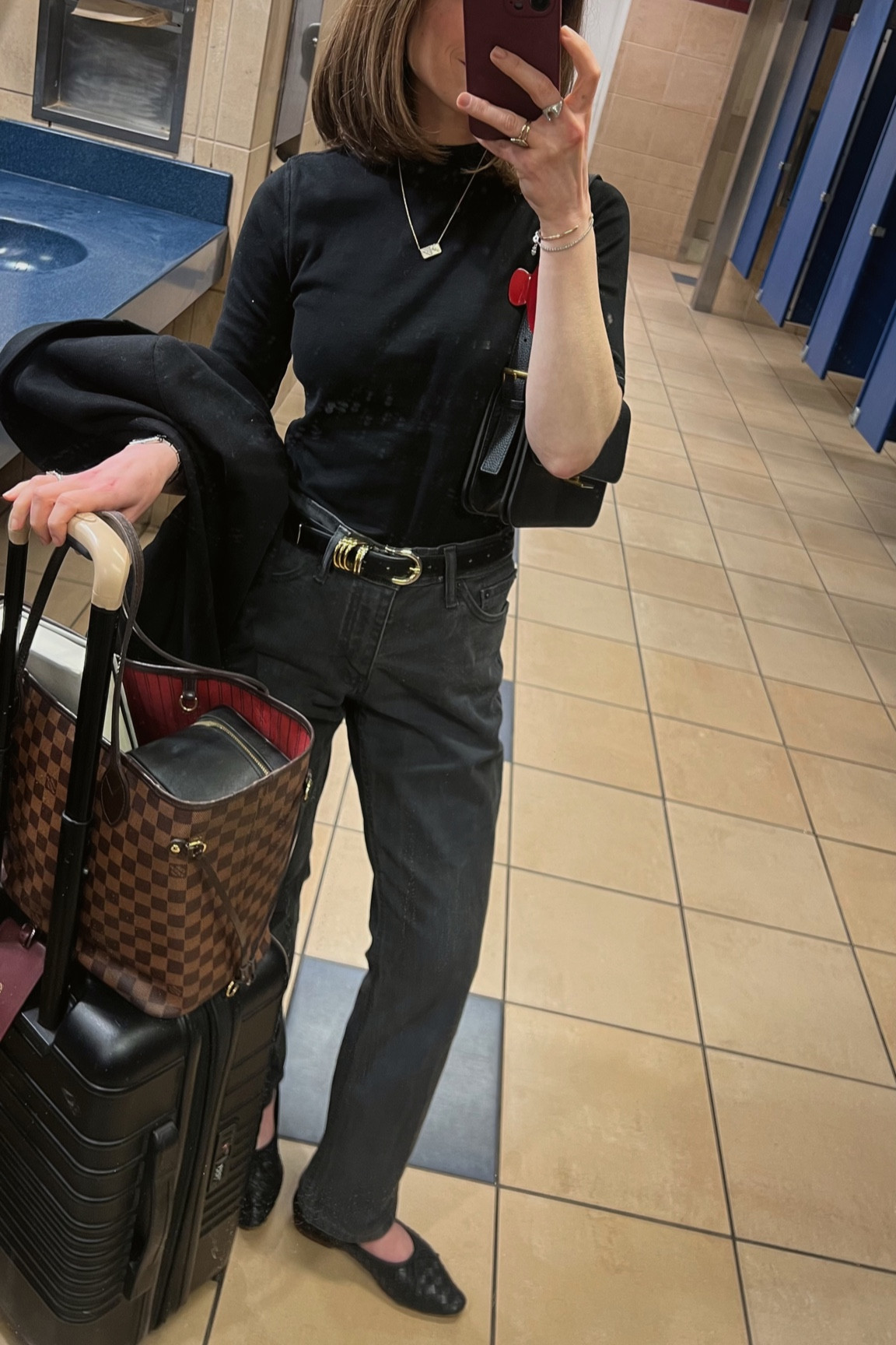 Vintage black wash Levi’s, linked similar 
Black woven leather ballet flats loeffler Randall 

#LTKshoecrush