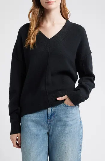 Madewell Calina Deep V-Neck Sweater | Nordstrom | Nordstrom