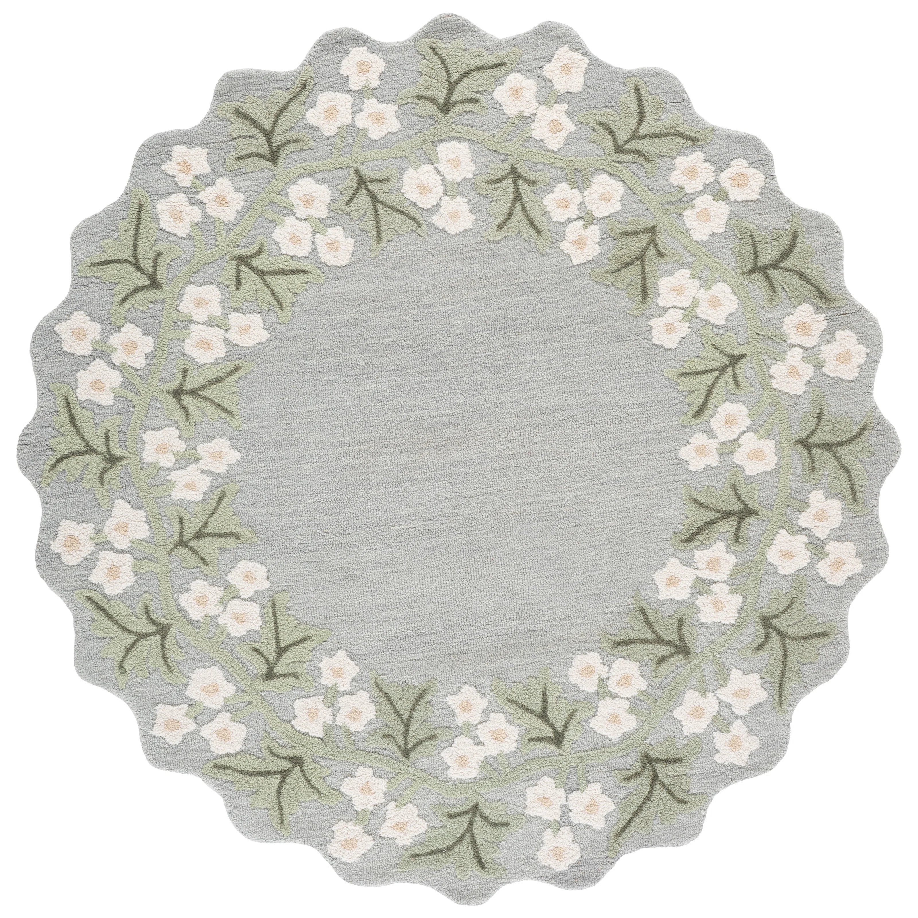 Jardin Hand Tufted Wool;Cotton Floral Indoor Rug | Wayfair North America