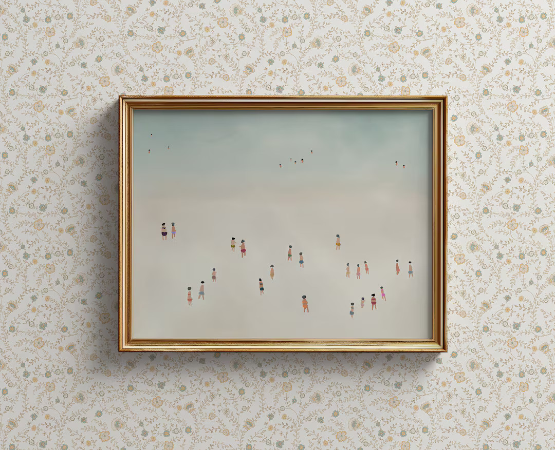 Neutral Wall Art Coastal Decor Ocean Wall Art Beach House Decor Large Wall Art Downloadable Print... | Etsy (US)