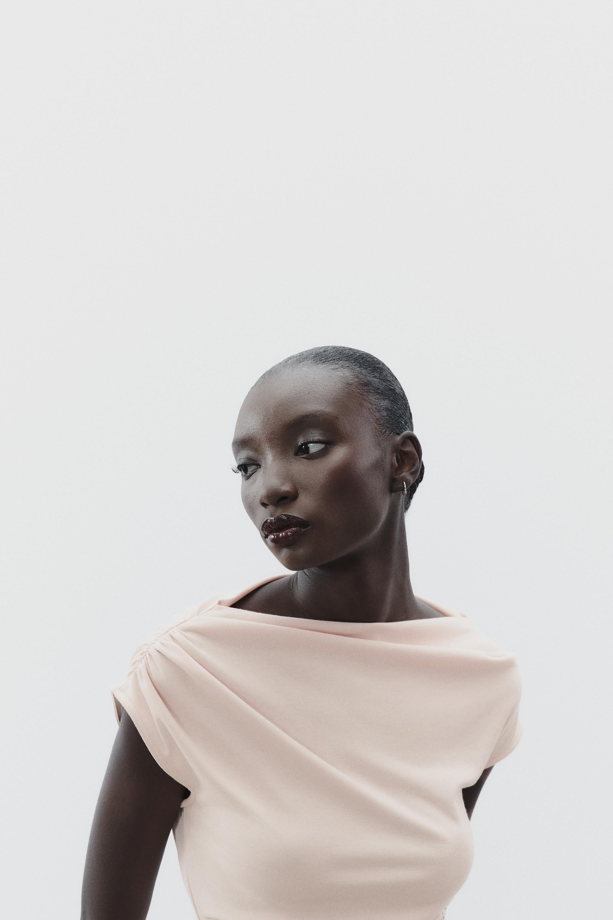 ASYMMETRIC RUFFLED TOP | Zara UK