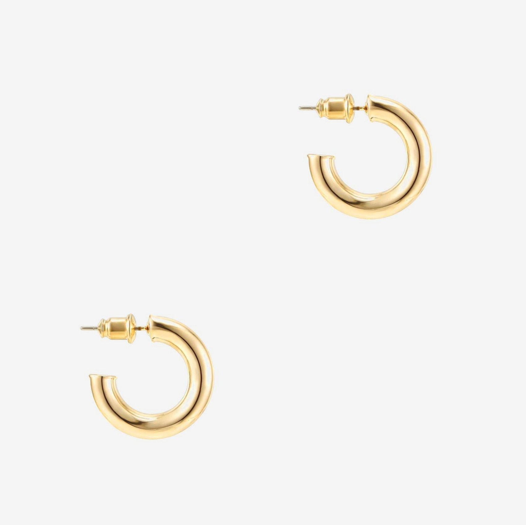 Round Chunky Hoops â Yellow Gold / 20mm | PAVOI