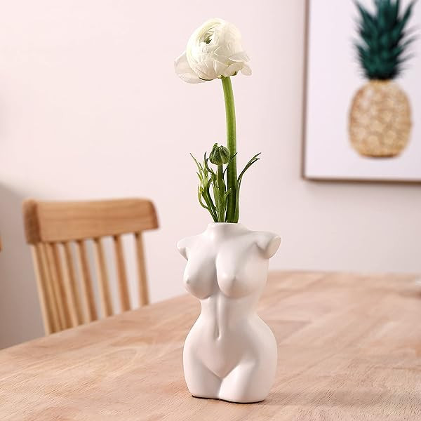 Body Vase Female Form for Boho Bathroom Decor, Boho Flowers, Boho vase for Minimalist Decor, Smal... | Amazon (US)