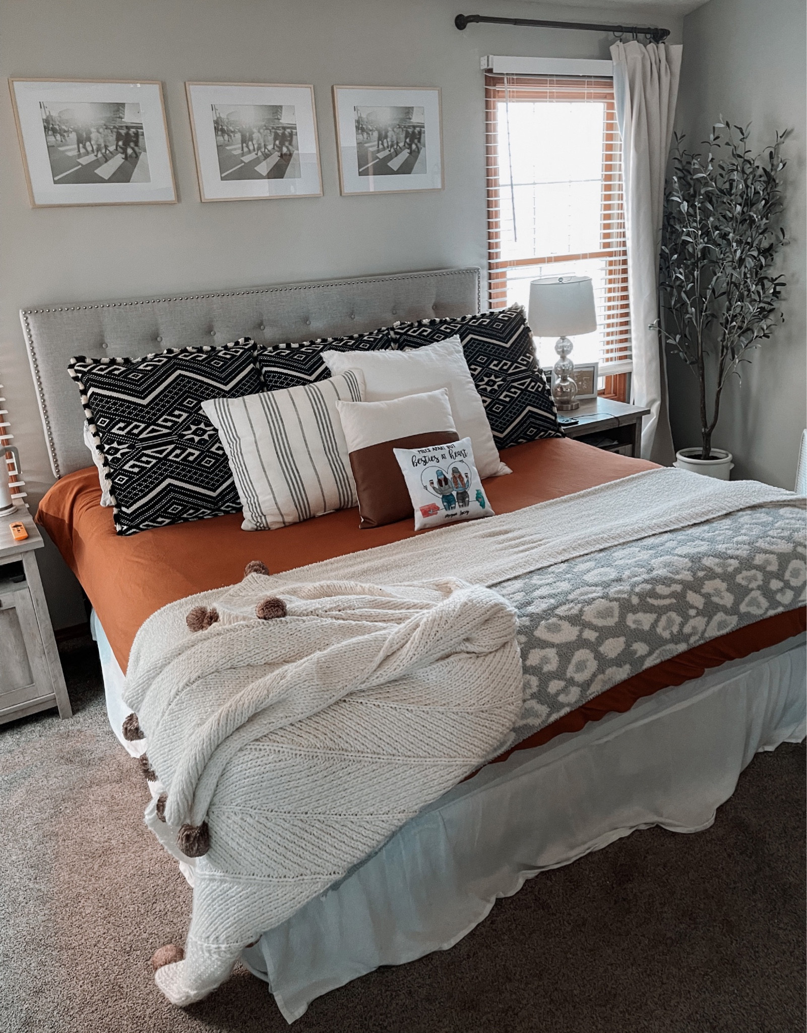Home decor | Master bedroom | jersey cotton bedding | sleeping pillows | decor pillows | headboard | decor | dressers | lamps | blankets 

#LTKSeasonal #LTKhome #LTKunder100