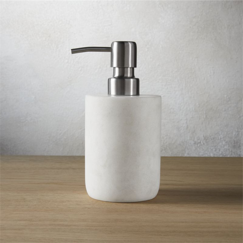 Marble Soap Pump + Reviews | CB2 | CB2