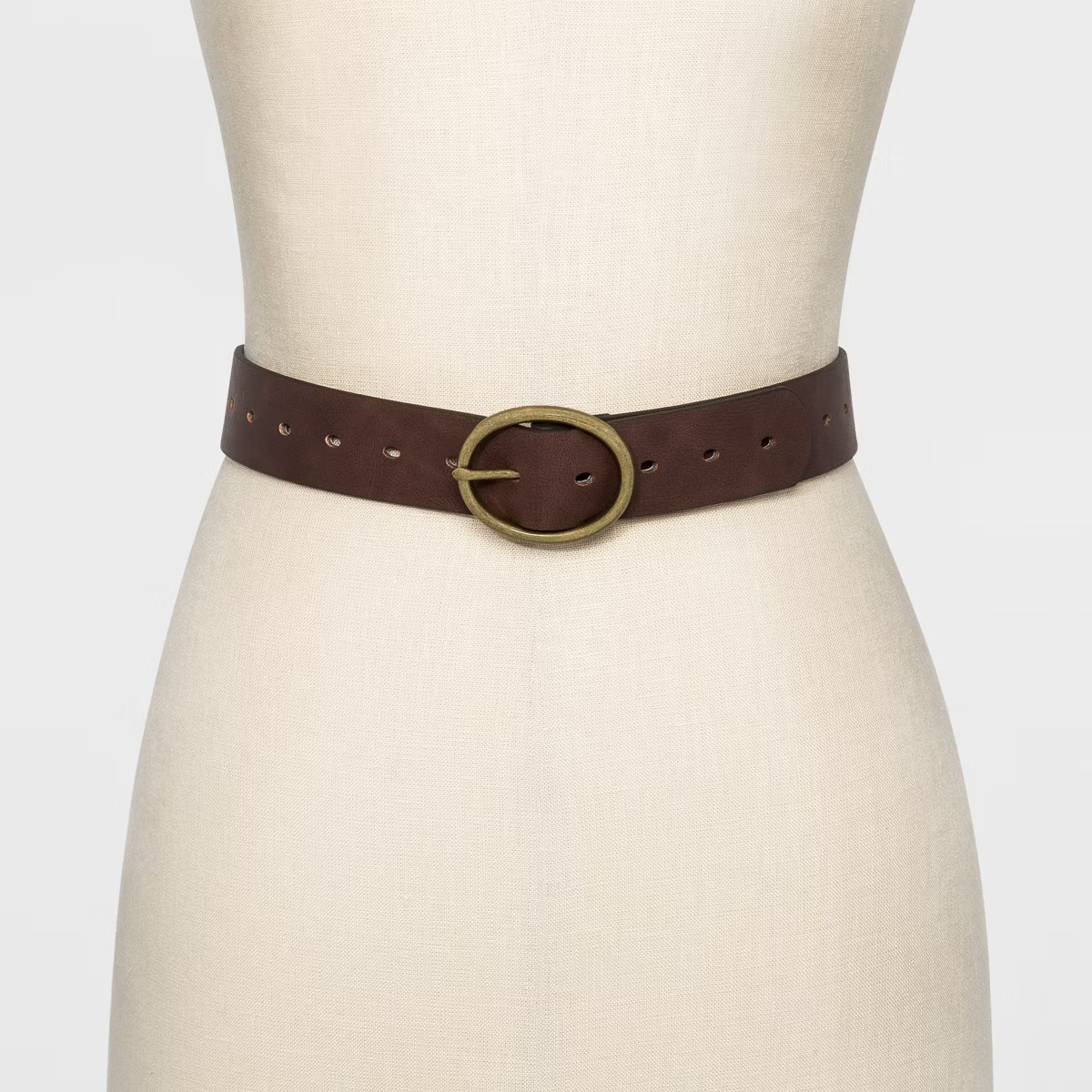 Women's Adjustable Jean Belt with Rounded Design Buckle - Universal Thread™ | Target