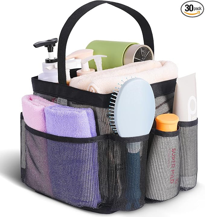 EUDELE Mesh Shower Caddy Portable for College Dorm Room Essentials, Shower Caddy Dorm with 9-Pock... | Amazon (US)