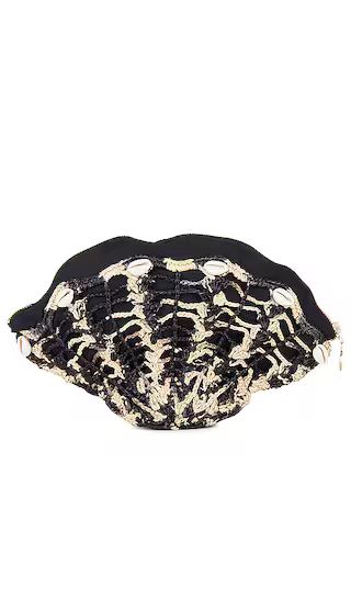 Seashell Clutch in Natural & Black | Revolve Clothing (Global)