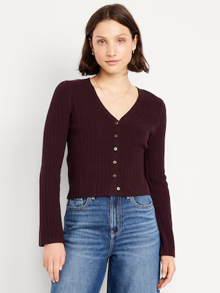 Textured Bouclé Button-Down Sweater | Old Navy (US)