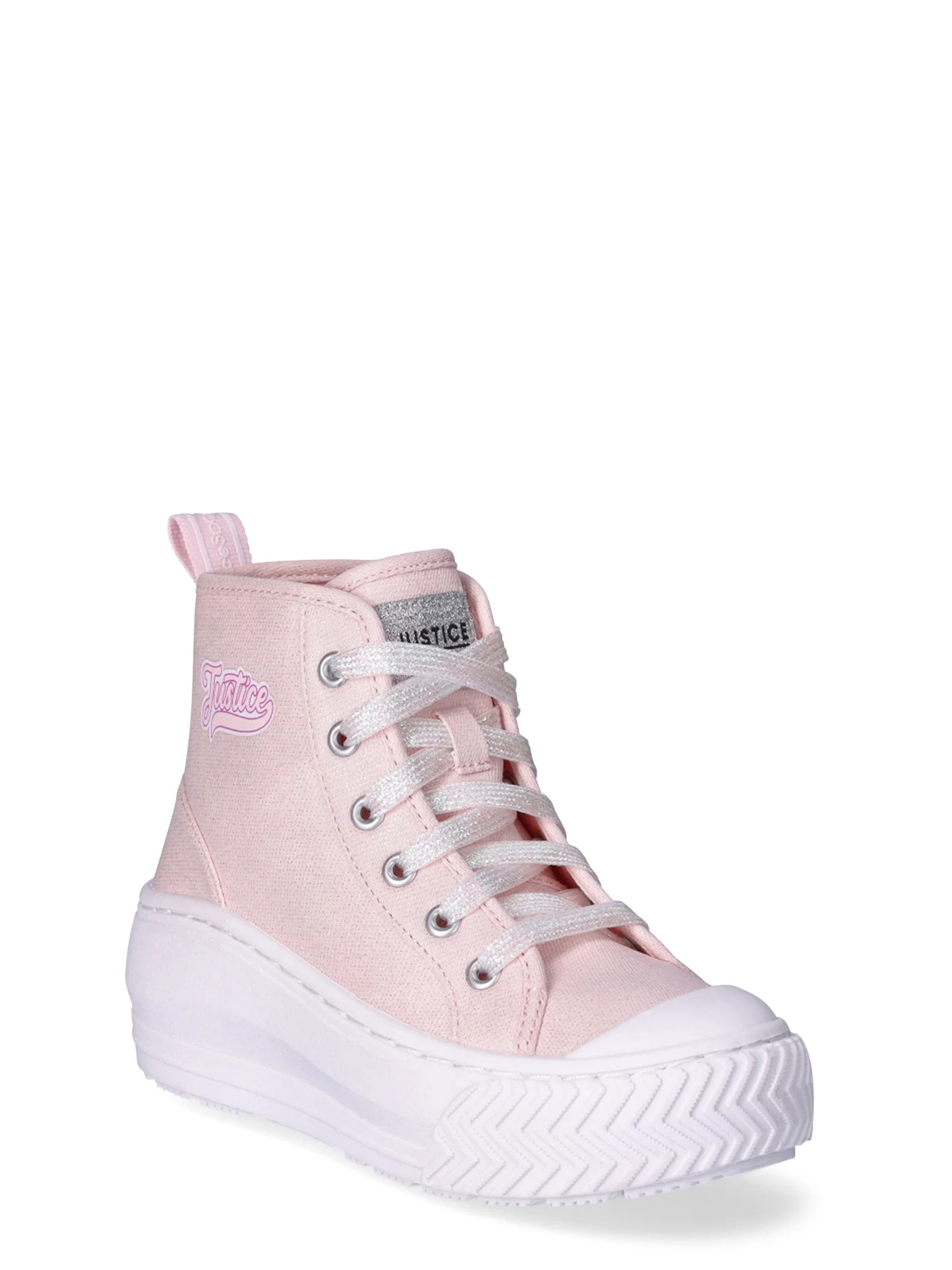 Justice Little Girl & Big Girl High Top Sneakers | Walmart (US)