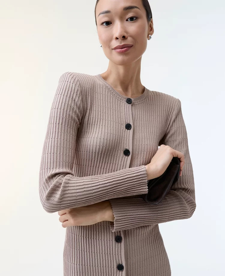 Petite Pleated Polo Midi Dress | Ann Taylor