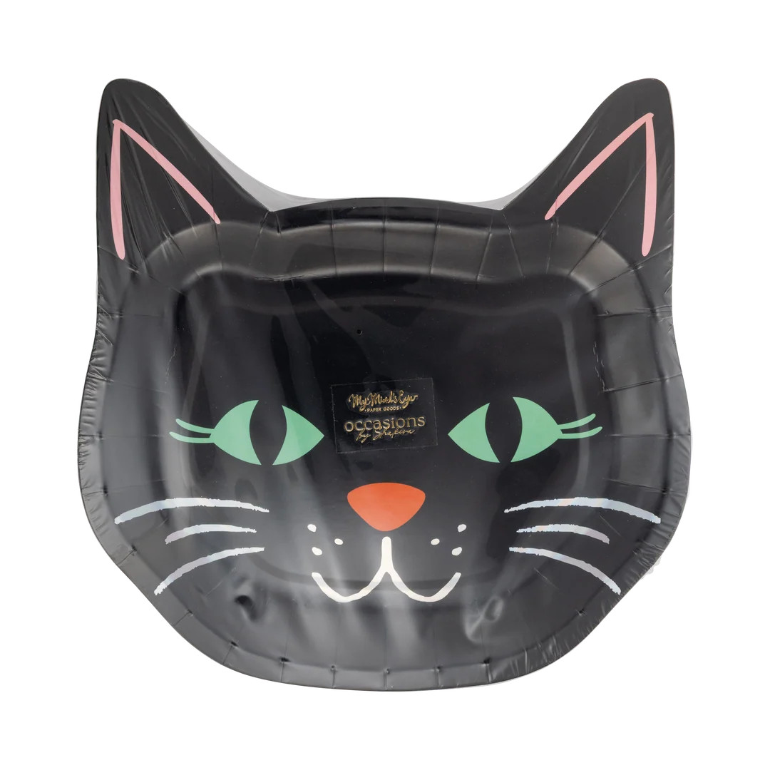 Spooky Cat Paper Plate - 9" | My Mind's Eye