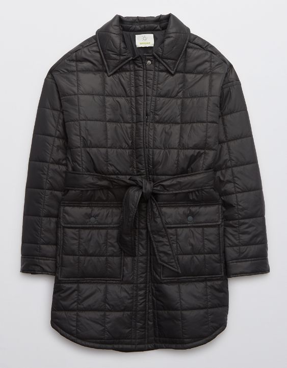 OFFLINE Quilted Long Puffer Coat | American Eagle Outfitters (US & CA)