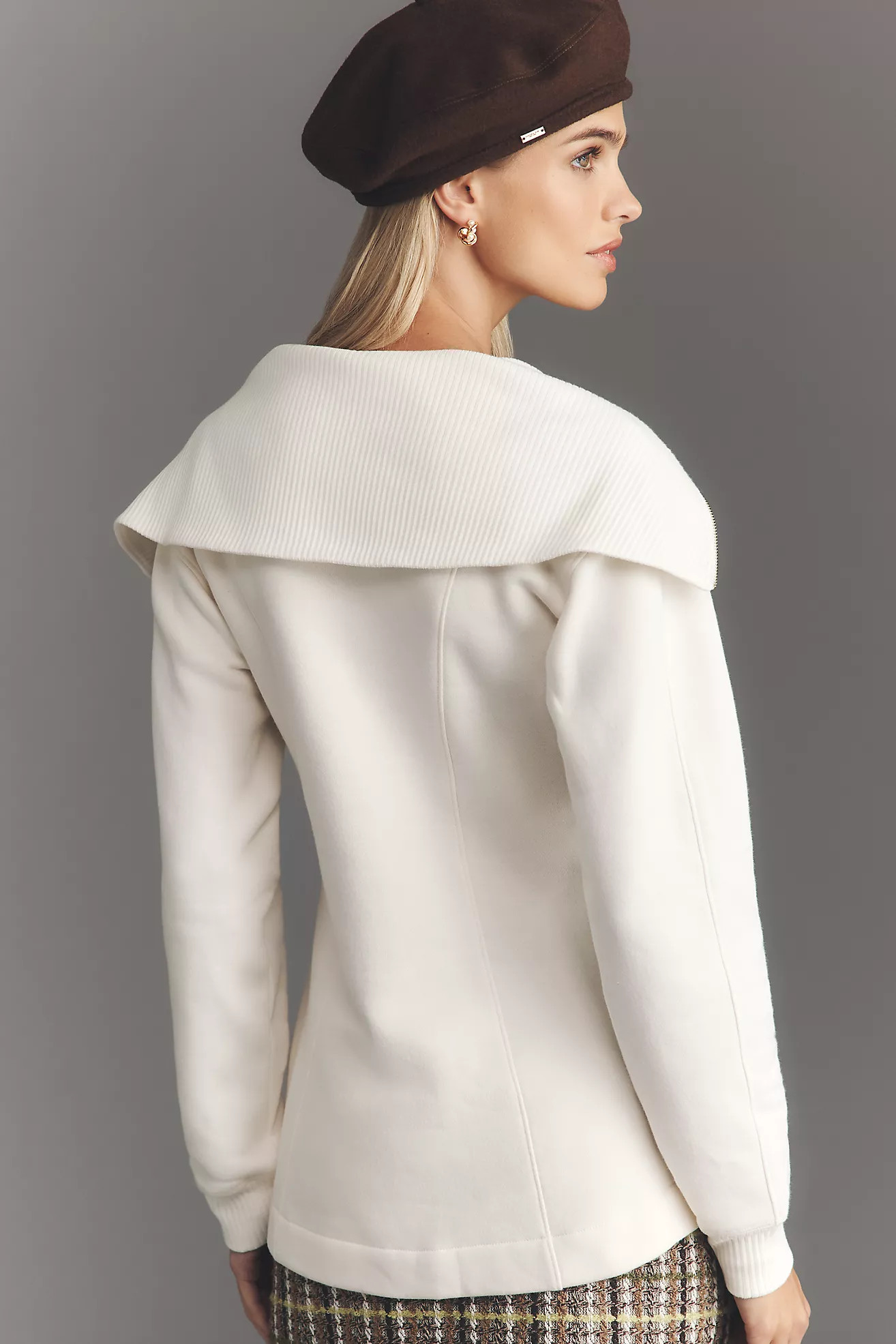 Maeve Long-Sleeve Zip-Front Top | Anthropologie (US)