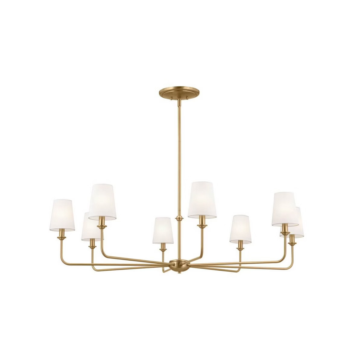 Kichler Lighting Pallas 8 - Light Chandelier in  Brushed Natural Brass | Target