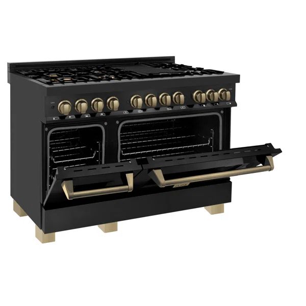Autograph Edition 48" 6 cu.ft. Freestanding Dual Fuel Range with Griddle Gas Stove and Electric O... | Wayfair North America