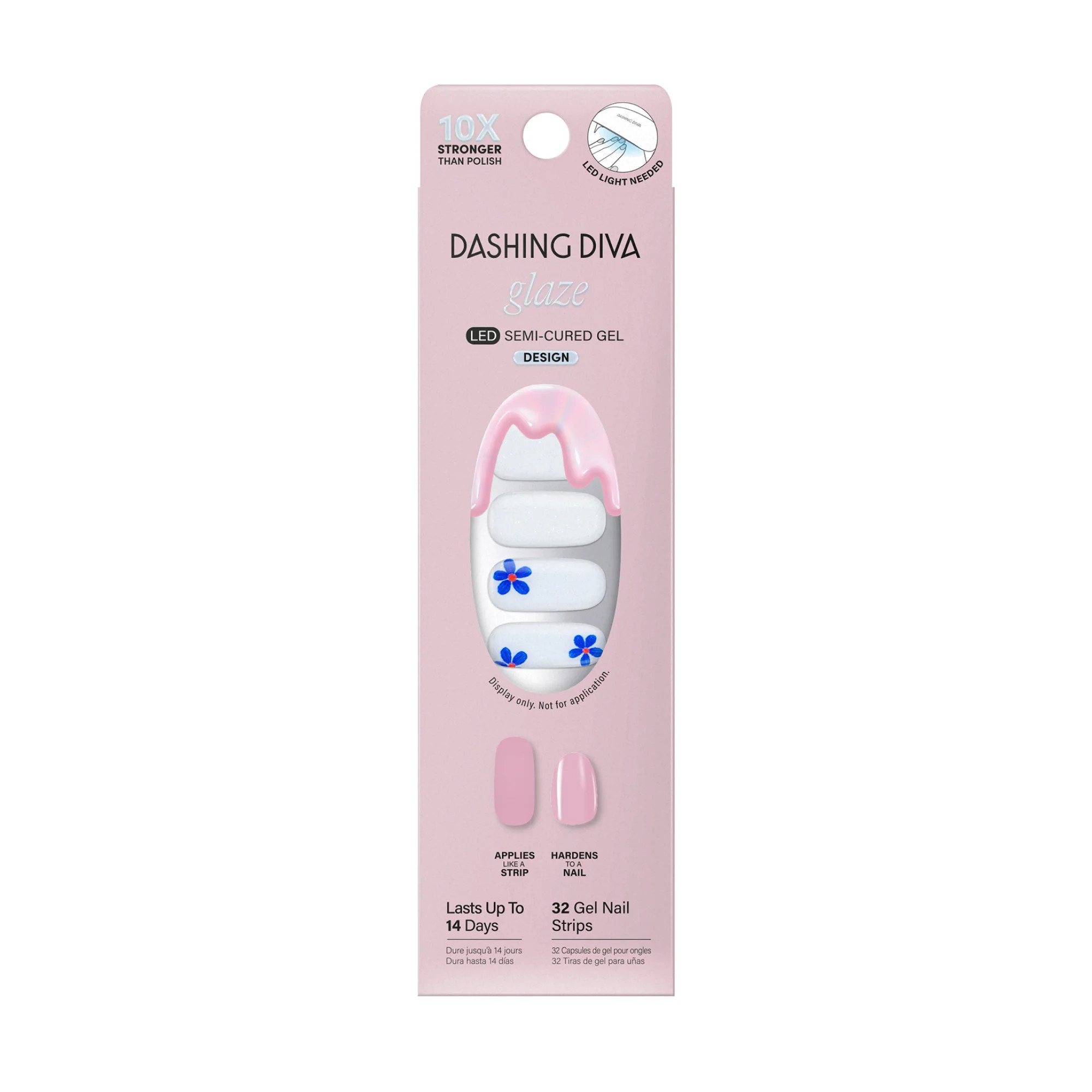 Dashing Diva Glaze Effects Semi-Cured Gel Strips, We're Just France, 32 Count | Walmart (US)