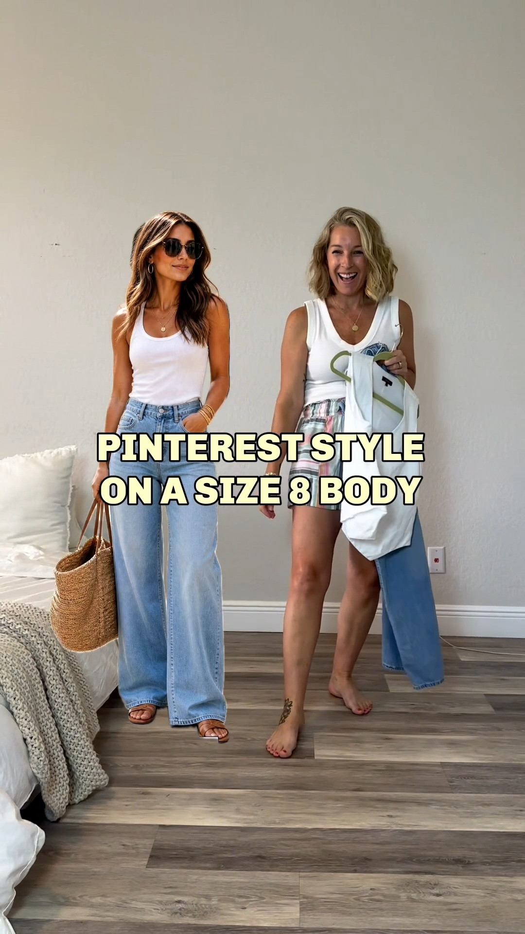 Taking a Pinterest outfit and leveling it up a tad. Small vest and 29 regular jeans. Love this uniform tho!! 
Original outfit: medium tank and large shorts

#LTKgrwm #LTKPetite #LTKootd