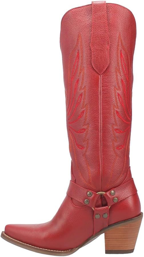 Dingo Womens Heavens To Betsy Snip Toe Casual Boots Knee High Mid Heel 2-3" - Black | Amazon (US)
