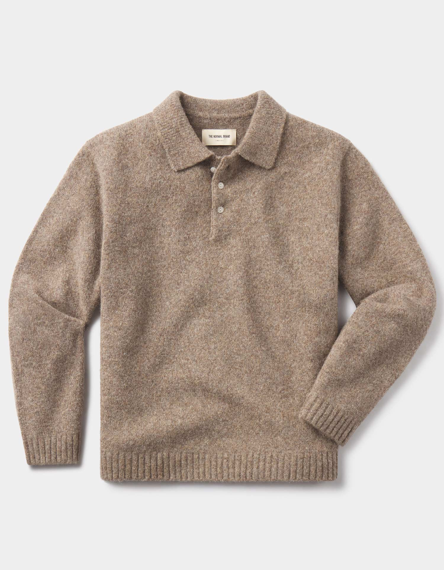 Homebound Polo Sweater in Toasted Chestnut | The Normal Brand