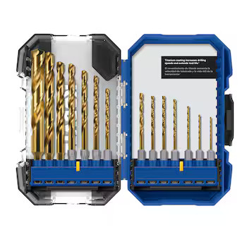 Kobalt  14-Piece Assorted Titanium Coated Hss Twist Drill Bit Set | Lowe's
