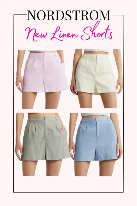 Nordstrom new linen shorts! So cute for spring and summer 

#LTKStyleTip