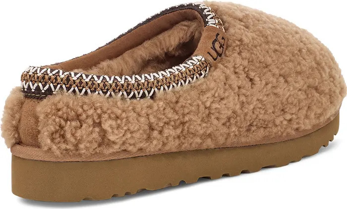 Tasman Maxi Curly Genuine Shearling Slipper (Women) | Nordstrom