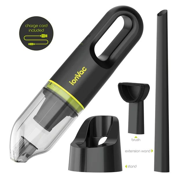 IonVac Cordless Vacuum, Lightweight Handheld Cordless Vacuum Cleaner, USB Charging, Multi-Surface | Walmart (US)