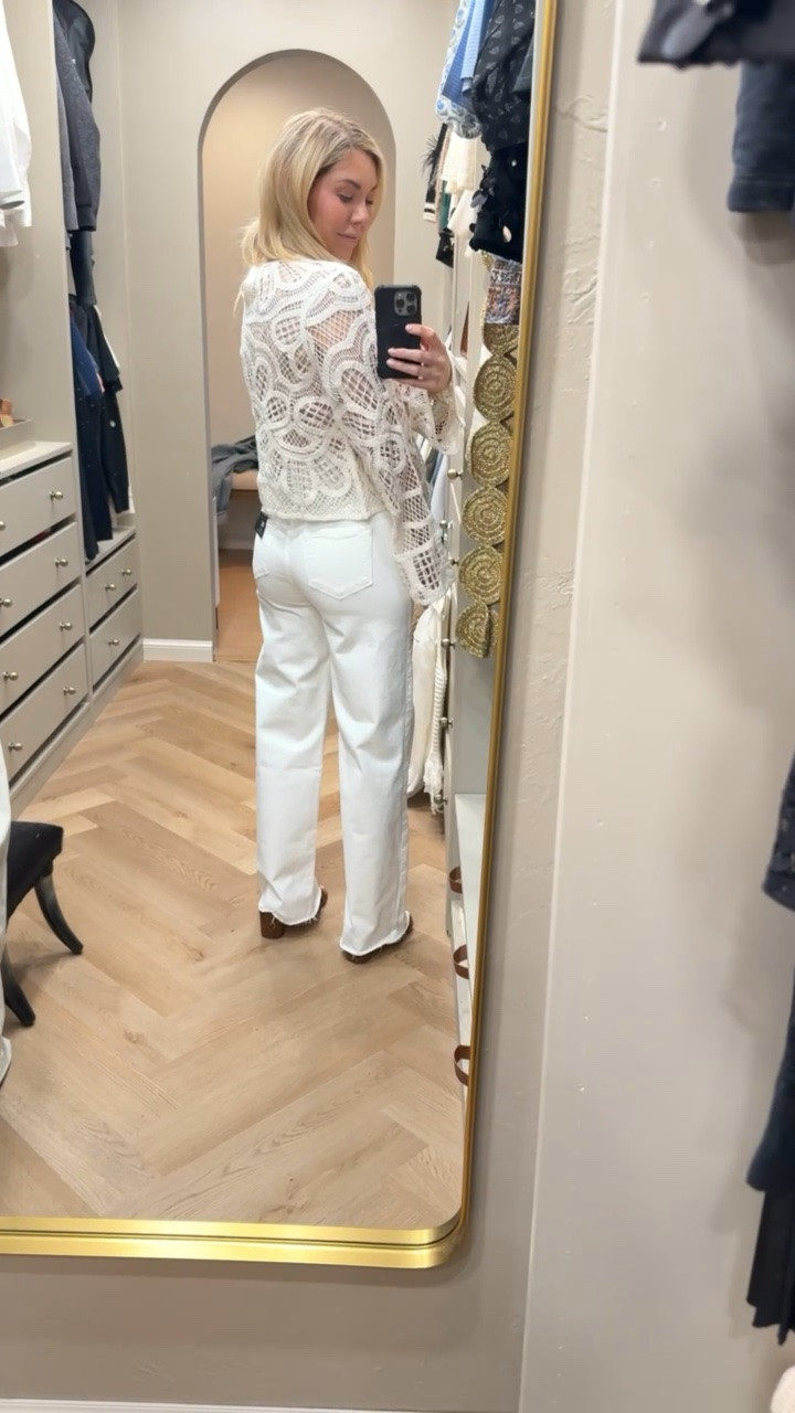 Lace top
(Love these jeans - fit TTS)

#LTKdayinmylife #LTKootd #LTKgrwm