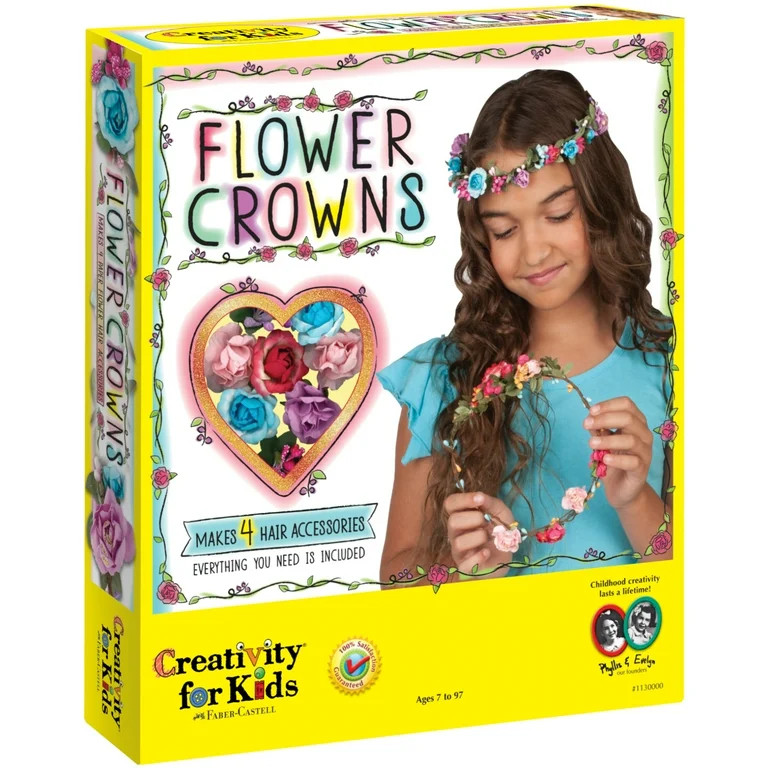 Creativity for Kids Flower Crowns Fashion- Child Craft Kit for Boys and Girls - Walmart.com | Walmart (US)